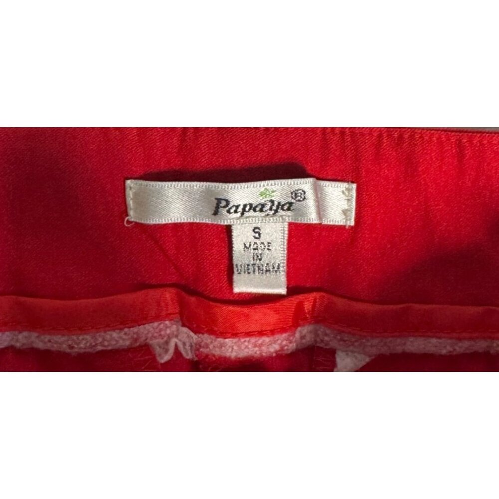 Papaya Womens Red Flared Pants Small - Picture 3 of 10